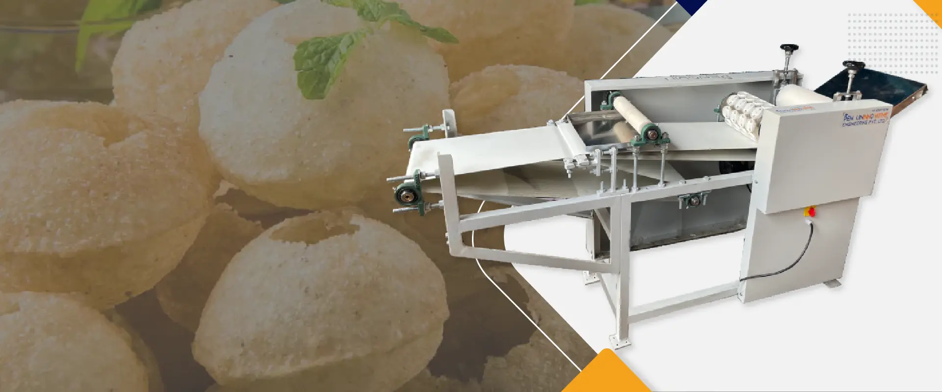 Fully automatic panipuri making machine by Penguin Engineering